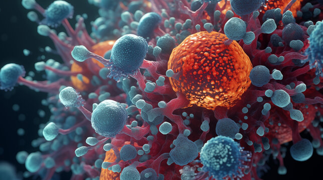 A high-resolution 3D rendering depicting a NAD+ cell with exceptional quality