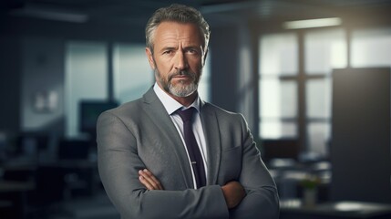 Fototapeta premium Portrait of a mature businessman