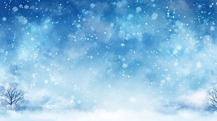 Fototapeta na wymiar Winter Wonderland Lanscape Comic Style Background - Beautiful Winter Nature Hand-Drawn, Detail-Rich, Modern Graphics Landscape Background created with Generative AI Technology