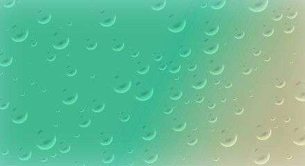 Air bubbles on blue and yellow surface