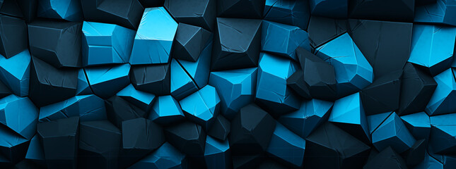  some blocks which are black and blue