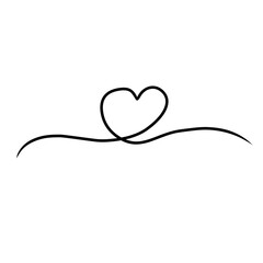 heart line drawing