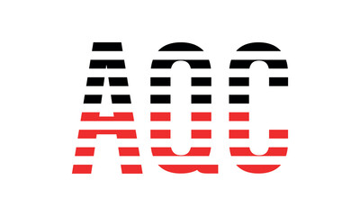 AQC three initial letter iconic line negative space minimal logo design vector template. monogram, abstract, wordmark, business, typography, minimalist, brand, company, flat, modern, unique, simple