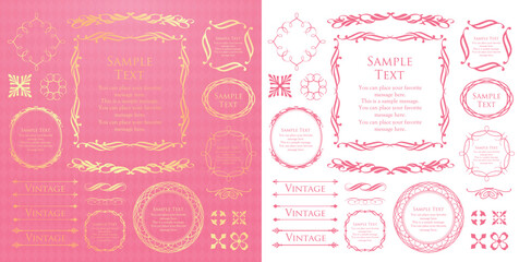 春をイメージしたふんわりアンティークフレーム