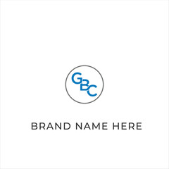 GBC logo. G B C design. White GBC letter. GBC, G B C letter logo design. Initial letter GBC linked circle uppercase monogram logo. G B C letter logo vector design. 