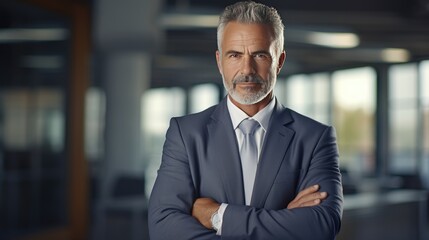 Fototapeta premium Portrait of a mature businessman