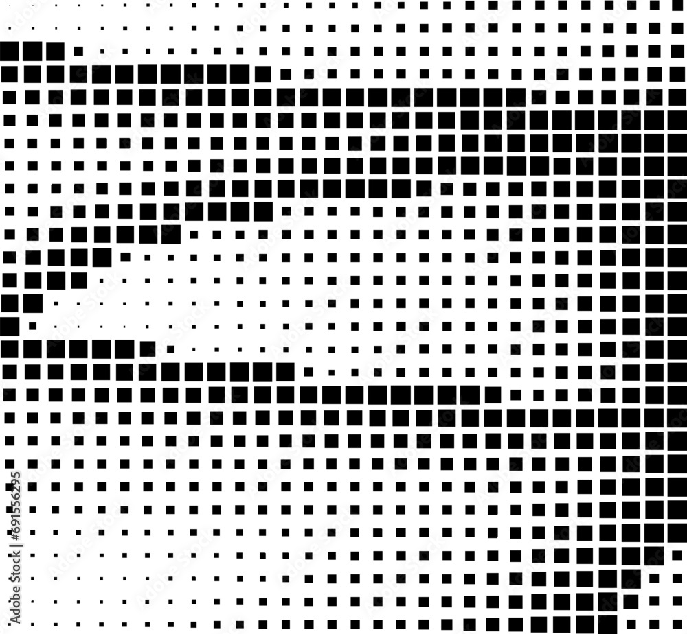Poster halftone square pattern background. element design vector format