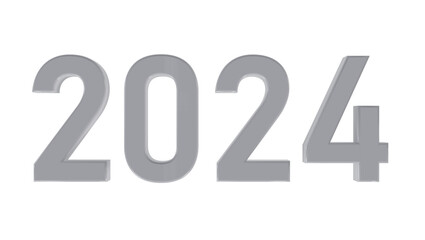 New Year 3D illustration Render 2024 