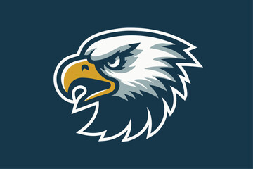 Majestic Eagle Vector Logo - Perfect for Sports Teams, Dynamic Mascot Branding & Athletic Identity