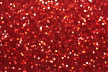Abstract red bokeh lights background