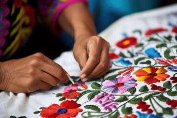 Guna Yala Heritage Unveiled Vibrant Panama Mola Tapestry - obrazy, fototapety, plakaty