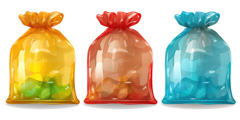 colorful Garbage bags