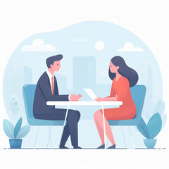 business people conversing together ai generative