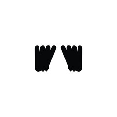 Scuba diving fins icon. Simple style underwater travel poster background symbol. Scuba diving fins brand logo design element. Scuba diving fins t-shirt printing. Vector for sticker.