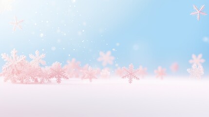 Fototapeta na wymiar background with snowflakes in soft pastel colors.