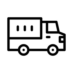 mover truck line icon