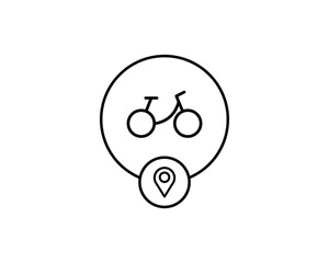 Location position icon vector symbol design isolated illustration
