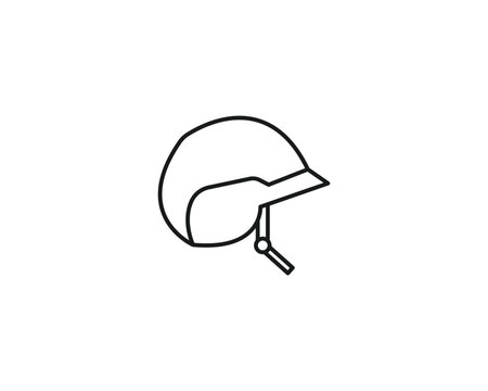 Military helmet icon vector symbol design illustration