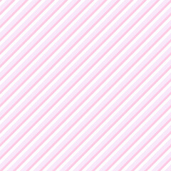 Diagonal pink stripes pattern. Seamless background pink on darker pink stripes