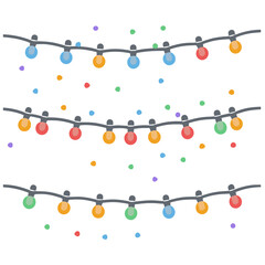  string of colorful lights, Christmas decoration