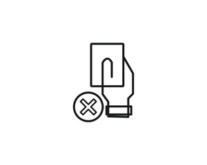 Red card icon vector symbol design illustration.