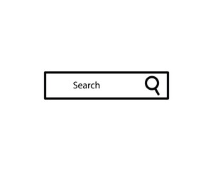 Fototapeta na wymiar Search bar browse icon vector symvol design illustration.