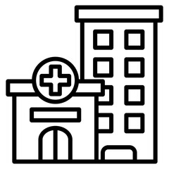 Obraz premium Hospital Icon
