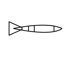 submarine torpedo icon vector symbol design illustration.