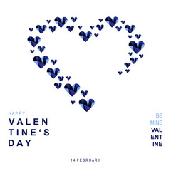 Valentine's day concept poster. Romantic event celebration greeting cards. Cute love banners or greeting cards. Happy valentine design vector.