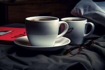 Obraz premium cup of coffee and chocolate