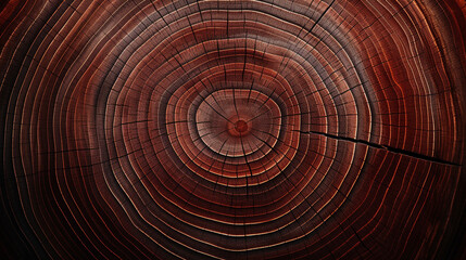 The rings of a red tree