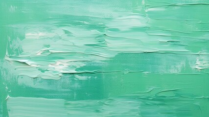 ペパーミントグリーンの油絵背景_1