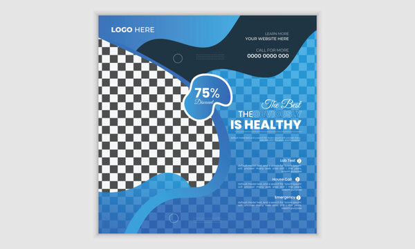 medical social media post design