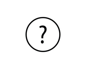 Question icon vector symbol design illustration