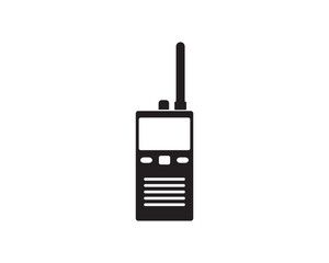 Obraz premium Walkie talkie wireless icon vector symbol design illustration