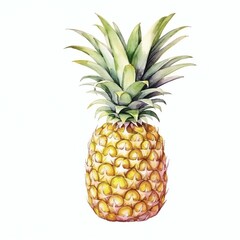 pineapple on white