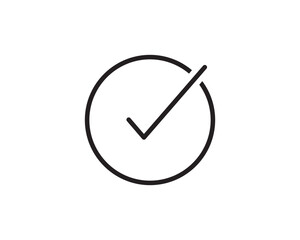 Tick mark icon symbol design illustration