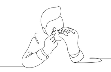 Jeweler. Profession. Appraiser. One line