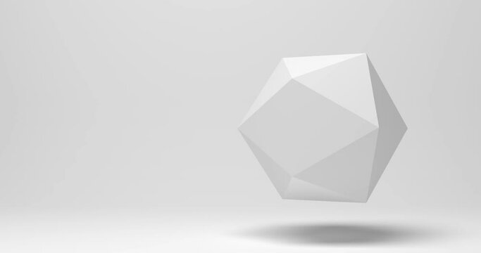 
rotating geometric cube in front of background - 3D Animation seamless loop 4k 60 fps DCI