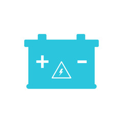 Low battery, accumulator icon. From blue icon set.