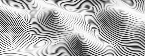 wavy black lines. Black and White background concept.