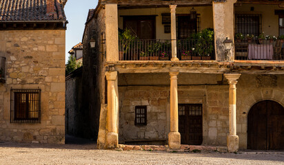 Street view in Pedraza, Segovia, Spain