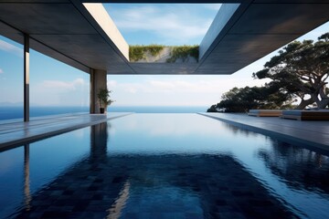 Infinite pool view - Modern Construction 