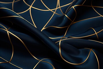 wavy silk fabric, gold patterned silk fabric