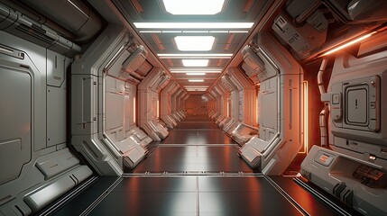 Obraz premium Interior of a restaurant. AI generated art illustration.