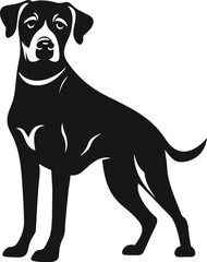 Dog Silhouette graphic design black with white background breed husky puppy golden retriever bulldog german shepard border collie york