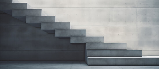 Concrete stairway leading upwards, Success concept stairs.
 - Powered by Adobe