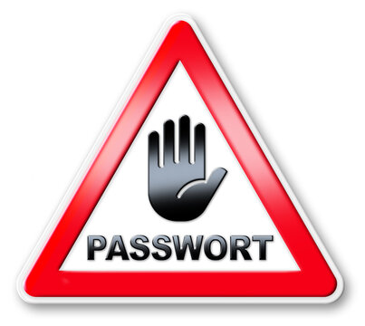 SCHILD  PASSWORT HAND - 3D