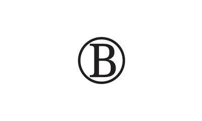 B, BB , Abstract Letters Logo Monogram	 - obrazy, fototapety, plakaty