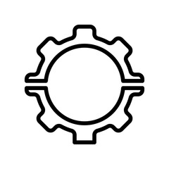 broken gear icon. mechanical or technical error or inefficiency in operation of industrial plant symbol. engineering failure or malfunction in engine equipment vector. broken gear due to fault damage